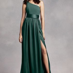 One shoulder Vera wang gown